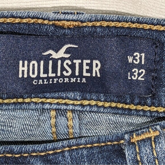 Hollister Men's Skinny Fit Distressed Stretched Jeans 31/32 - Picture 6 of 7